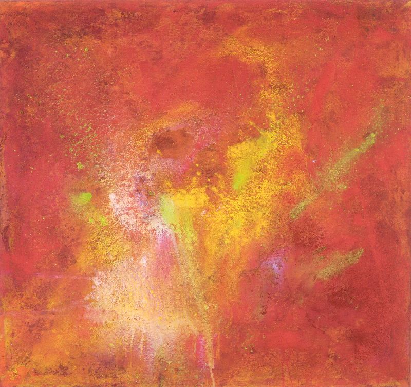 Elvie (2012), Pigment auf Leinwand